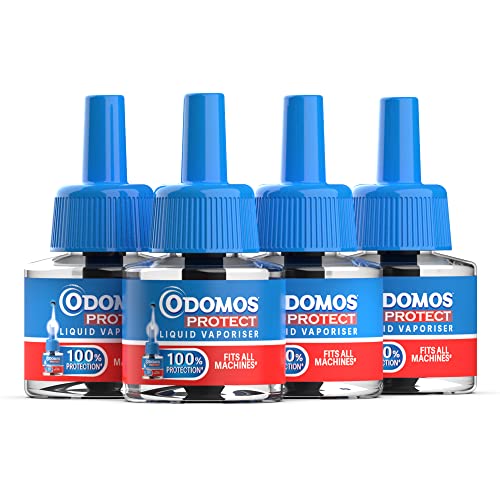 Odomos Protect – Mosquito Repellent Liquid Vaporiser Refill 45ml each (Pack of 4)