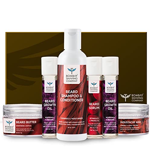 Bombay Shaving Co Beard Care Gift Hamper for Men | Gift Set for Men | Beard Grooming Kit for Men | Beard Care Kit for Men | Pack of 6