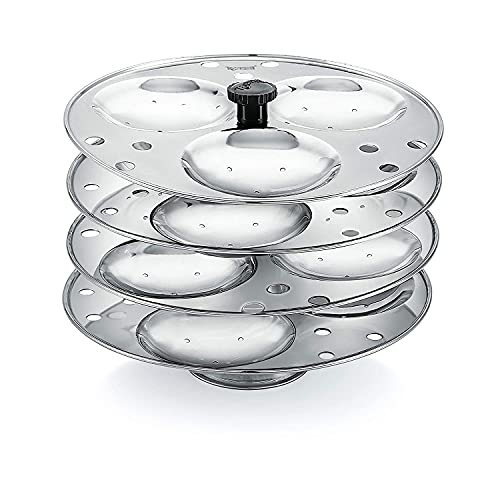 Dynore Stainless Steel Idli Stand/Dli Maker 3X4 Plates (12 Idli)