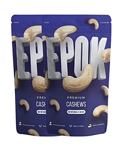 Epok Whole Cashews Nuts, 400g (200gx2)
