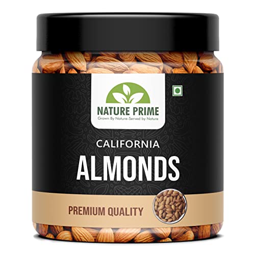 Nature Prime 100% Natural and Premium California Almond | Quality Badam Giri | – Almonds – Rich in Protein and Increase Stamina | Real Nuts | Whole Natural Badam Dry Fruits (500gm)