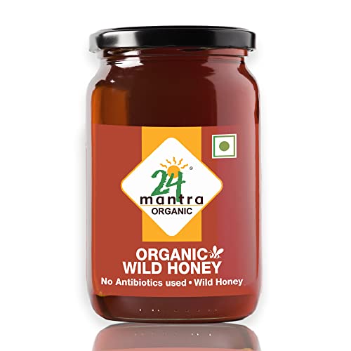24 Mantra Organic Wild Honey – 250gms | Pack of 1 | Chemical Free & Pesticides Free | Free from Sugar Syrup