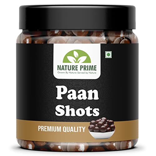 Nature Prime Paan Shots (Instant Paan, Mouth Freshener, Mukhwas) Pan Flavor Candy | Paan Shots | Pan Laddu – Paan Candy 400 GM (JAR PACK)