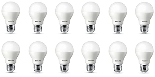 PHILIPS Base E27 7-Watt LED Bulb (Crystal White) – Pack of 12