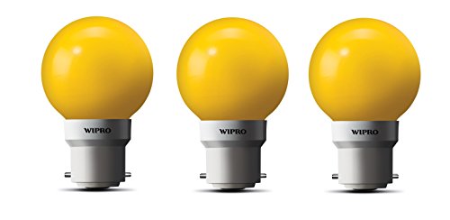 wipro 0.5W Led Lamp, Pack of 3, (N10003), B22