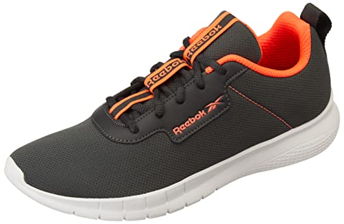 Reebok Men Synthetic/Textile Stride Walker M Walking Shoes Gravel/Orange Flare UK-9