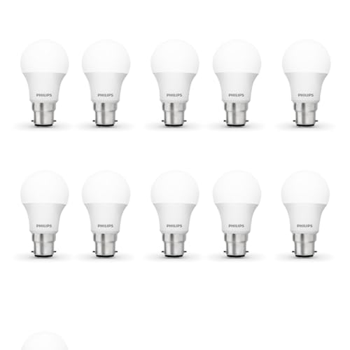 PHILIPS Ace Saver 10W B22 LED Bulb,900lm, Cool Day Light, Pack of 10