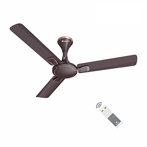 Havells Milor Decorative BLDC 1200mm Energy Saving with Remote Control 5 Star Ceiling Fan (Dusk, Pack of 1)