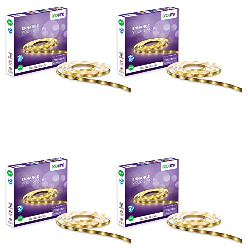 EcoLink 25-Watt LED Strip Light Green (60 LEDs, Pack of 4)