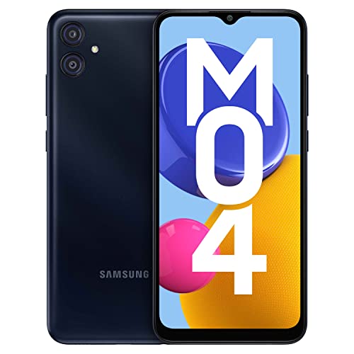 Samsung Galaxy M04 Dark Blue, 4GB RAM, 128GB Storage | Upto 8GB RAM with RAM Plus | MediaTek Helio P35 Octa-core Processor | 5000 mAh Battery | 13MP Dual Camera