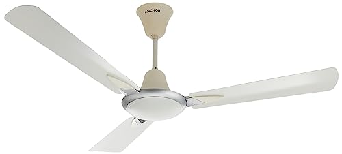 anchor by panasonic Sonora DLX Star Anti Dust High Speed Fan | 1200mm 1 Star Rated Ceiling Fan with 400 RPM (2 Yrs Warranty) (Pearl Cream Grey, 1 Piece)