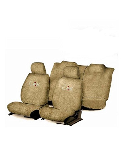 FLOMASTER Towelmate Seat Cover for Mahindra Bolero (Set of 3, Beige)