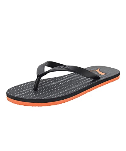 Puma Unisex Ripper V3 Flip Flop, Black-Quarry-Deep Apricot, 8 For Unisex-Adult