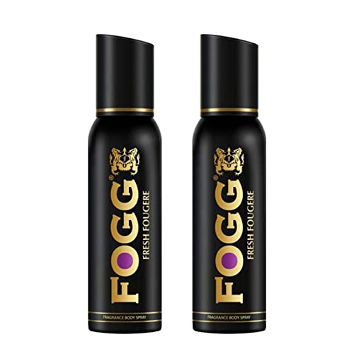 FOGG Fragrance Body Spray for Men, 240ml (Pack of 2) – Fresh Fougere Black