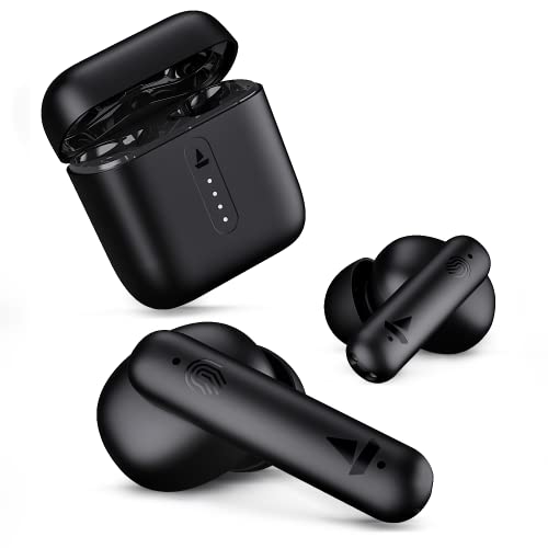 boAt Airdopes 141 Bluetooth Truly Wireless in Ear Headphones with 42H Playtime,Low Latency Mode for Gaming, ENx Tech, IWP, IPX4 Water Resistance, Smooth Touch Controls(Bold Black)