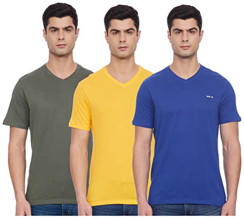 NEWPORT Men’s Slim T-Shirt (NPMERNK20001ASO_Assorted M)