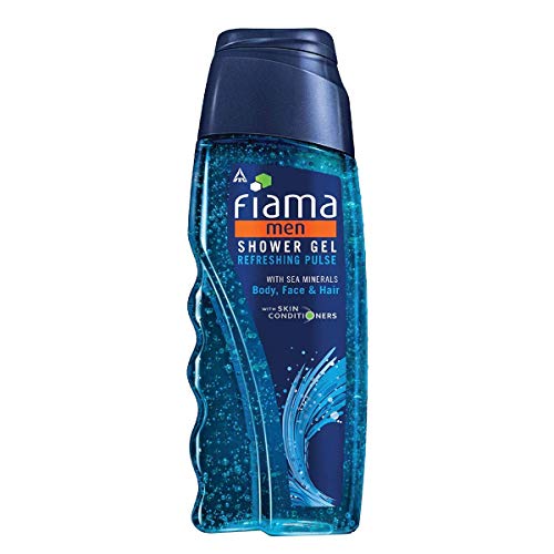 Fiama Men Refreshing Pulse Shower Gel, with skin conditioners & sea minerals for soft & refreshed skin, 250ml bottle