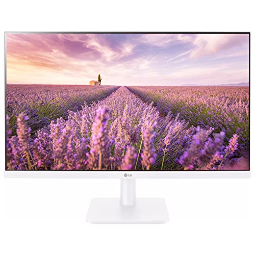 LG Full HD IPS Monitor 60 Cm (24 Inches), 1920 X 1080 Pixels, FHD Monitor with VGA, HDMI, Audio Out Ports connectivity, AMD Freesync, 75 Hz, 24MP400 (White)
