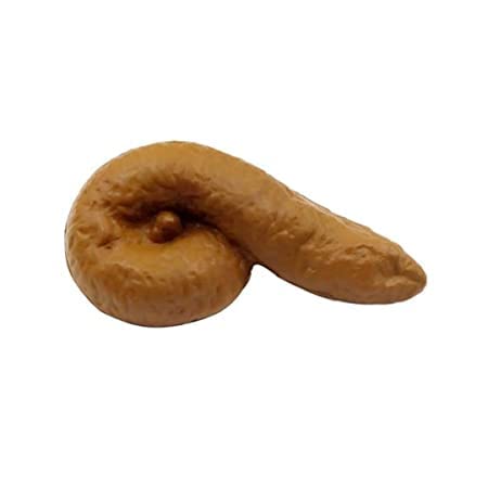 Geekmonkey Fake Poop Prop (Yellow) Gag Gifts (Leave Your Shit Behind) April Fools Day Prank Gifts – Fake Foam Potty