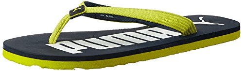 Puma Unisex-Adult Flip Dark Sapphire-Sulphur Spring-Puma White Flip Flop – 8 UK (18993502)