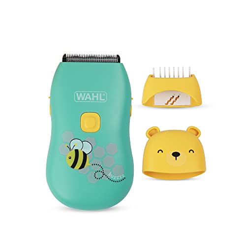 Wahl 70002-024 Bee Gentle Li-Ion Rechargeable Baby Clipper; For children up to age 6; 0.5mm-12mm; Fully Washable IPX7 Technology; 140-minutes run time on 2 hr charge; 2-year warranty