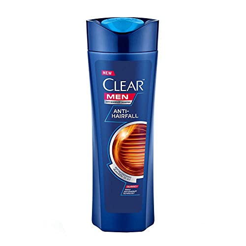Clear Men Anti-Hair Fall Anti-Dandruff Shampoo for Itchy Scalp with Vitamin B3 & Taurine, Reduces Hair Loss Up To 10 Times & Prevents Recurring Dandruff, Deep Cleanse & Nourishes Hair Shafts (320 ml)