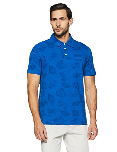 GAP Men’s Printed Regular Fit T-Shirt (33797398902_151932900026_Blue Allure_M)