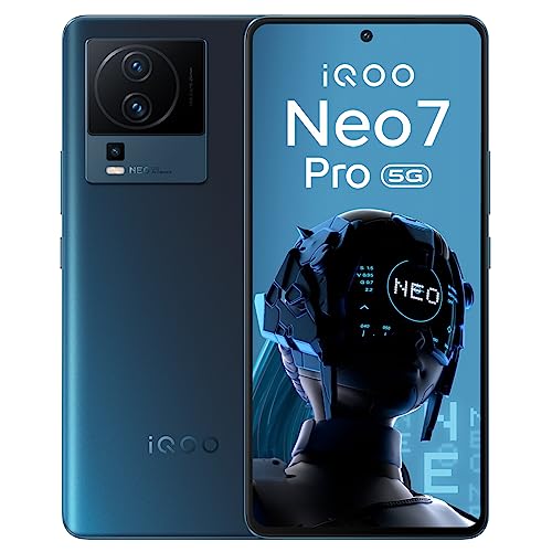 iQOO Neo 7 Pro 5G (Dark Storm, 8GB RAM, 128GB Storage) | Snapdragon® 8+ Gen 1 | Independent Gaming Chip | Flagship 50MP OIS Camera | AG Glass Design