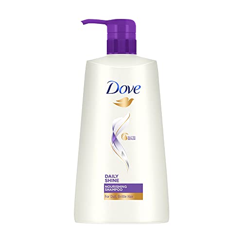 Dove Daily Shine Shampoo 650 ml, For Damaged or Frizzy Hair, Makes Hair Soft, Shiny And Smooth – Mild Daily Shampoo for Men & Women