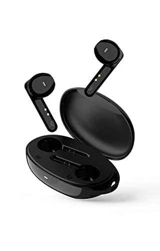 Tecno Buds 2 (Black)| Deep Bass with 13mm Larger Drivers | Up to 18 Hours of Playtime | IPX4 Sweat, Water and Dust Resistant | Environmental Noise Cancellation | BT 5.0