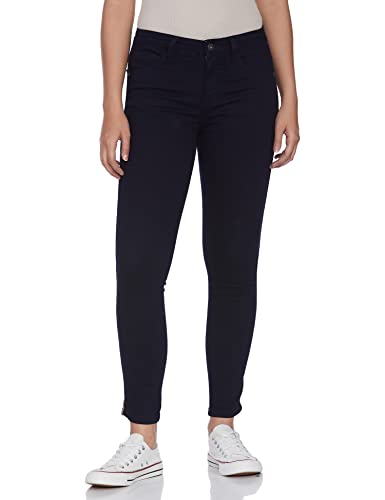 Sugr by Unlimited Women’s Skinny Jeans (SUWWSDN20002B09_Dark Indigo_28)