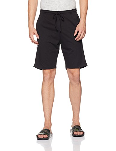 Amazon Brand – Symbol Men’s Lounge Shorts (KSH17-01_Black _Large)
