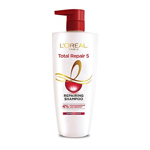 L’Oreal Paris Shampoo, For Damaged and Weak Hair, With Pro-Keratin + Ceramide, Total Repair 5, 1ltr
