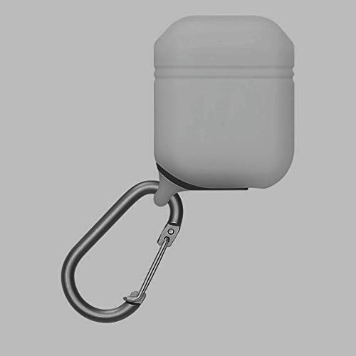 GADGETSWRAP Edition Silicone Case Protector Sleeve Pouch Case Cover with Hook Compatible with Airpods 1st Gen Earphone Shell – Grey (Pack of 5)