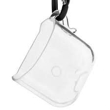 GADGETSWRAP TPU Transparent Protective Case Sleeve Cover Keychain Hook Compatible with Airpods – Transparent Clear