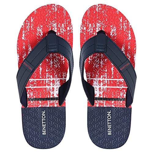 United Colors of Benetton UCB Men’s High Fashion Smart, Red EVA Flip Flops and House Slippers