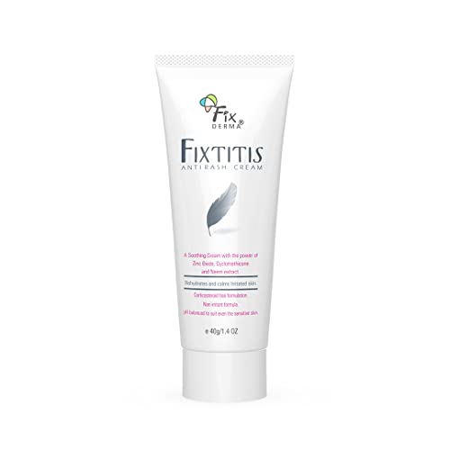 Fixderma 15% zinc oxide Fixtitis Anti Rash Cream | Diaper rash cream for baby | Softening the Rough Skin, Soothing and Healing | Rash Cream for Sensitive Skin – 40gm