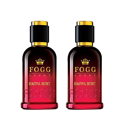Fogg Beautiful Secret Scent, Eau De Parfum, Womens Perfume, Long-lasting Fresh & Floral Fragrance, 100ml (Pack of 2)