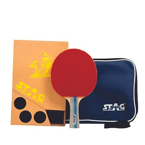 STAG Tec Ninja Table Tennis Racquet Advanced, ITTF Approved Rubber (Multicolor, 160 grams)