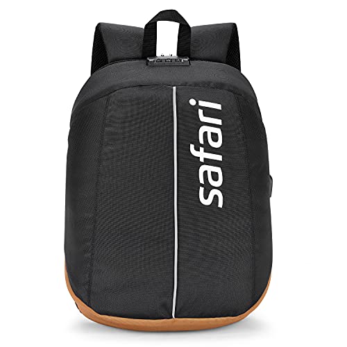 Safari 48 Cms Black Formal/Office/Laptop Backpack With Anti-Theft, Lock, Usb And Rfid (Vault19Cbblk)