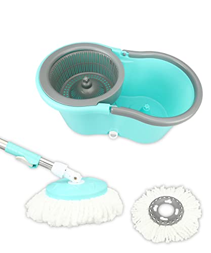 Frestol Magic Plastic Mop with 2 Refills – Sea Green
