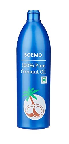Amazon Brand – Solimo 100% Pure Coconut Oil, 600 ml