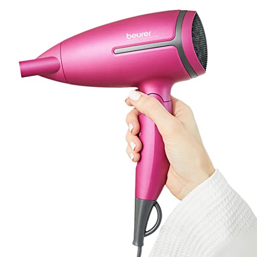 Beurer Professional Foldable 1600 Watts Hair Dryer With 2 Ultra Heat & Speed Settings, Pink Limited Edition (3 Years Warranty By Beurer)