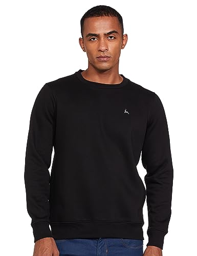 Parx Men’s Full Sleeve Regular FIT Black Casual Sweatshirt