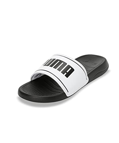 Puma unisex-adult Slide Max Black-White Slide Sandal – 8 UK (39453702)