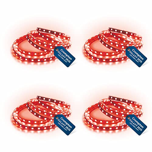 Crompton Plastic 5 Meter Strip Light Red 300 LEDs (Pack of 4) (Without Driver)
