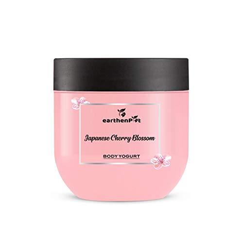 EarthenPot Japanese Cherry Blossom Body Yogurt For Soft and Supple Skin With Rich Ingredients, 200 g