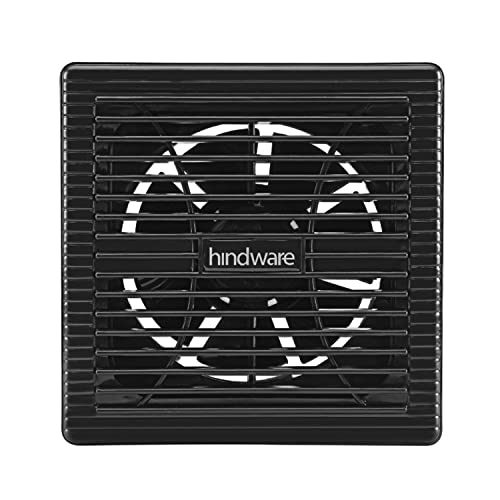 Hindware Zorio Ax Arc 150mm Exhaust Fan with Low Noise, Powerful Suction and High Speed, For Kitchen or Bathroom With Overload Protection For Odourless, Clean and Fresh Air (Black)