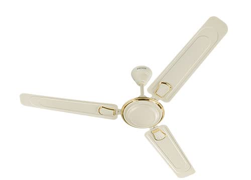 anchor by panasonic Finnair Star High Speed Ceiling Fan | 1 Star Rated 1200mm (48 Inch) Ceiling Fan for Home, Office (2 Yrs Warranty) (Ivory Gold)