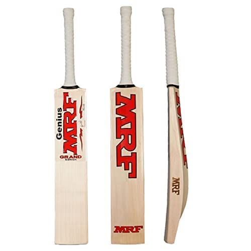 Pro Game MRF Genius Virat Kohli bat and Tennis Ball Combo for Kids/Adults Poplar Willow Cricket Bat (6)